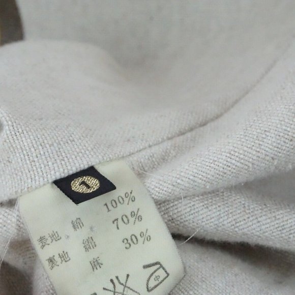 Kapital Brown Textured Linen Blend Sz 1 Made in Japan RARE - Picture 8 of 8